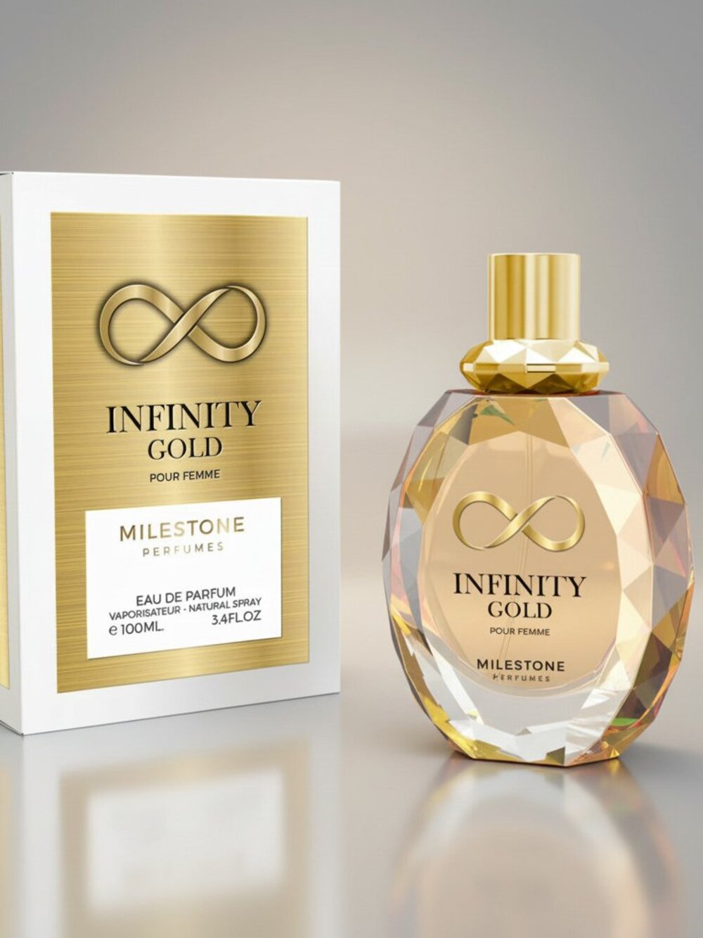 MILESTONE Infinity Gold Eau De Parfum For woman 100ml